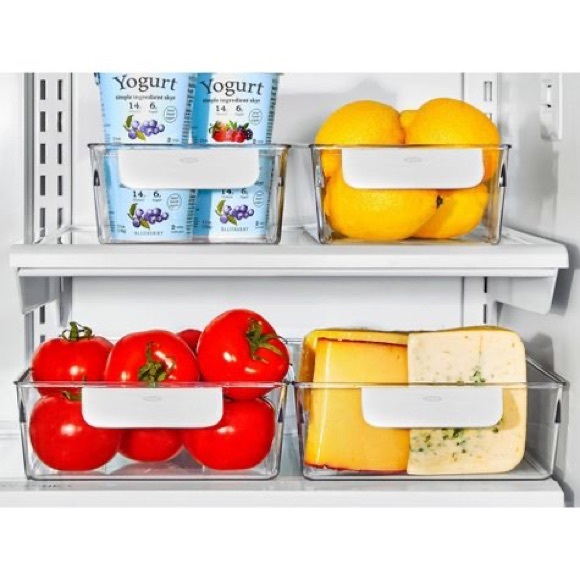 OXO Good Grips 4-Piece Refrigerator Storage Bin Starter Set - Picture 5 of 8
